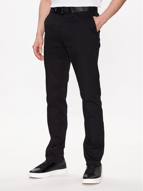 Calvin Klein Calvin Klein Chino hlače Modern Twill K10K110979 Črna Slim Fit