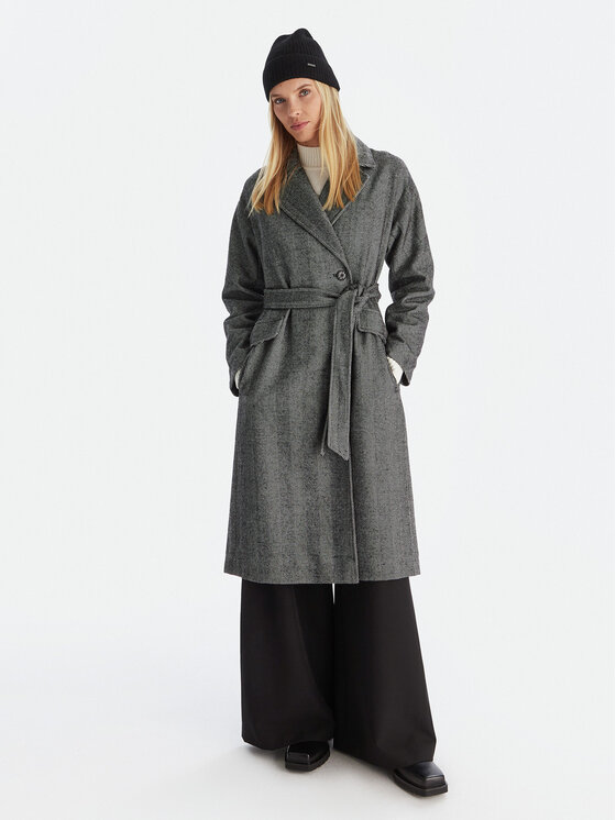 Robe di Kappa Robe di Kappa Демісезонний плащ Jeannie 62123UW Чорний Regular Fit