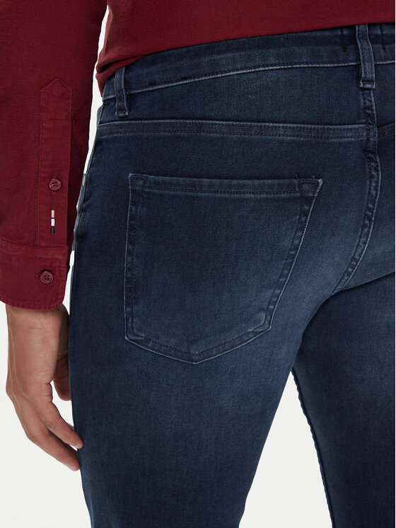 BOSS BOSS Jeans hlače P-Delaware 50549834 Mornarsko modra Slim Fit