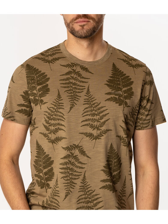 Lee Cooper Lee Cooper T-Shirt FERN 3170 Khaki Regular Fit