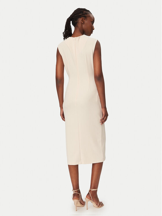 Rinascimento Rinascimento Coctailkleid CFC0020278002 Beige Slim Fit