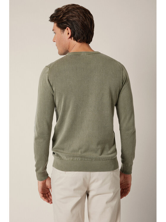 Lancerto Lancerto Sweter Gustan SW073225000068 Zielony Regular Fit