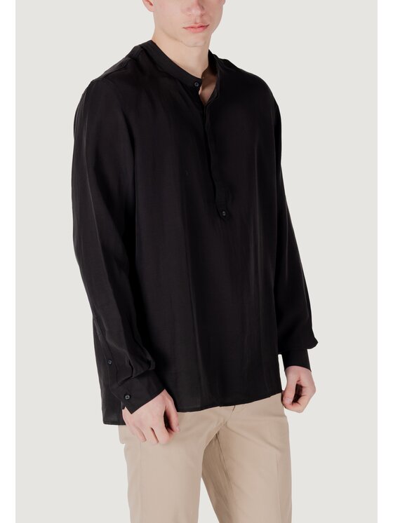 Antony Morato Antony Morato Πουκάμισο KILIS RELAXED FIT Μαύρο Relaxed Fit
