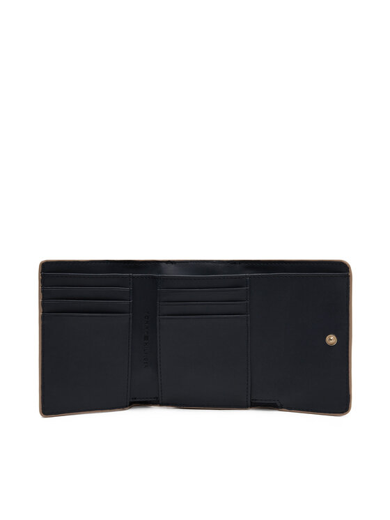 Tommy Hilfiger Tommy Hilfiger Didelė Moteriška Piniginė Th Distinct Trifold Wallet Mono AW0AW17257 Ruda