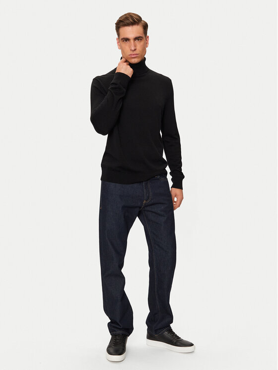 Michael Kors Michael Kors Rollkragenpullover CF460F97AP Schwarz Regular Fit
