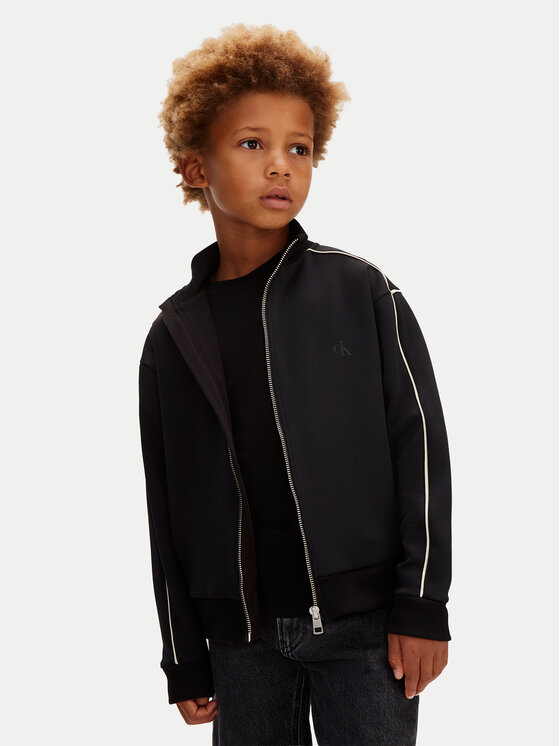 Calvin Klein Jeans Calvin Klein Jeans Bluză Piping IB0IB02631 Negru Regular Fit