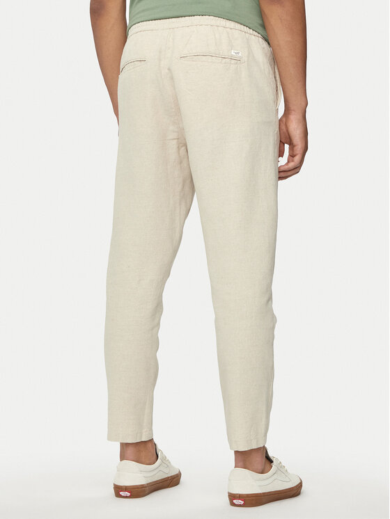 Mustang Mustang Stoffhose Milano 1015156 Beige Tapered Fit