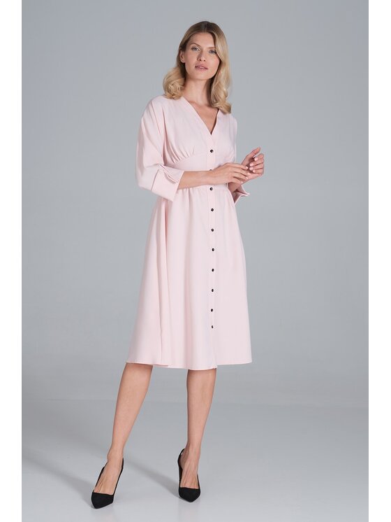 FIGL FIGLFIGL Vestito M843 Rosa Regular Fit