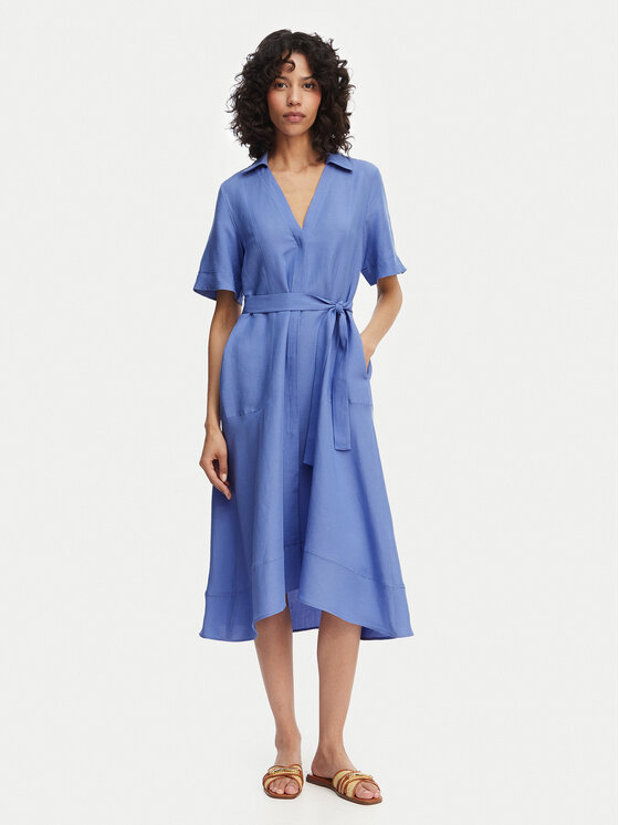 Marella Marella Košilové šaty Emme by Marella Detto 2615221082 Modrá Regular Fit