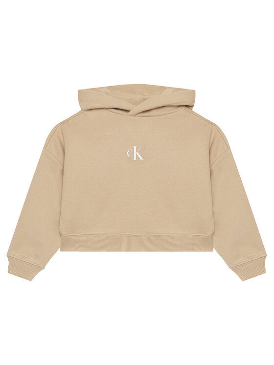 Calvin Klein Jeans Calvin Klein Jeans Суитшърт IG0IG02755 M Бежов Boxy Fit
