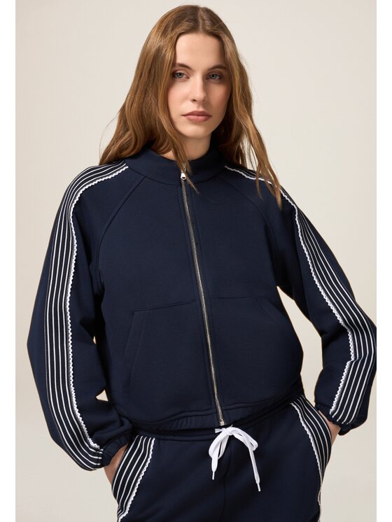 Oltre Oltre Felpa G871J004289N034 Blu Regular Fit