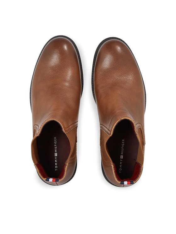 Tommy Hilfiger Tommy Hilfiger Klassische Stiefeletten Comfort Cleated Termo Lth Chel FM0FM04650 Braun