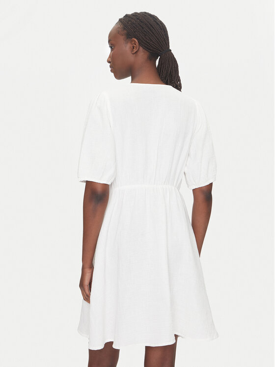 Pieces Pieces Vestito estivo Sastina 17156475 Bianco Regular Fit