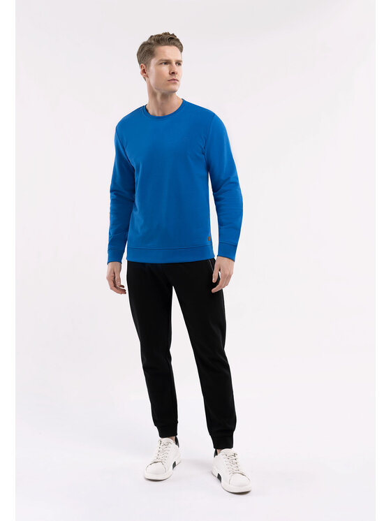 Volcano Volcano Bluza B-ANDY Niebieski Regular Fit