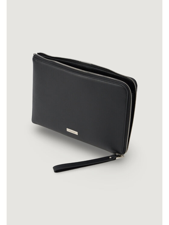 Calvin Klein Calvin Klein Μαντήλι τσέπης PLAQUE POUCH W/ WRISTLET Μαύρο