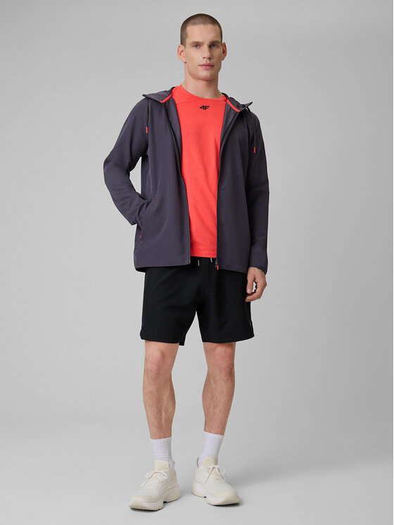 4F 4F Bluza TRAINING CLUB Szary ciemny Regular Fit