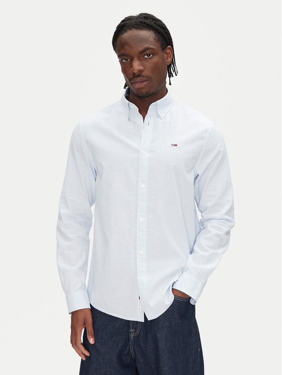 Tommy Jeans Tommy Jeans Košile DM0DM20875 Světle modrá Regular Fit
