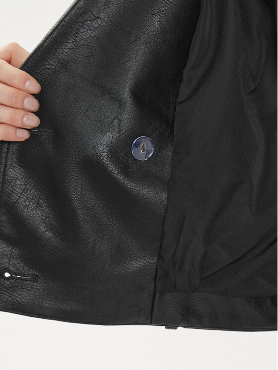 ONLY ONLY Яке от имитация на кожа Vera 15308584 Черен Regular Fit