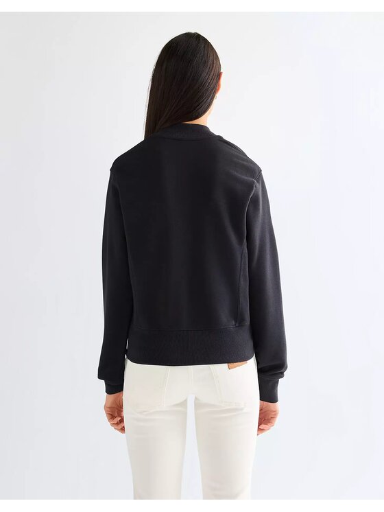 Wrangler Wrangler Bluza AVIATOR SWEATSHIRT Czarny Regular Fit