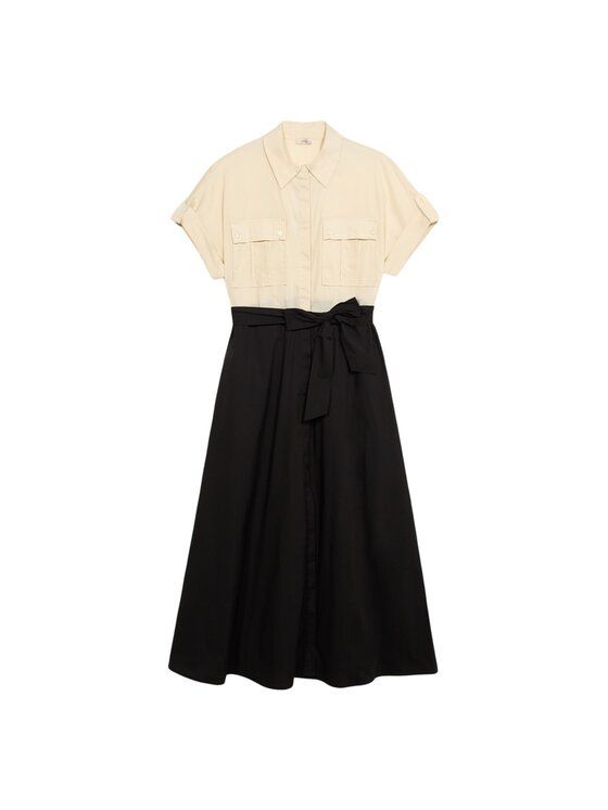 Oltre Oltre Vestito da giorno 7406J000809N0R2 Nero A-Line Fit