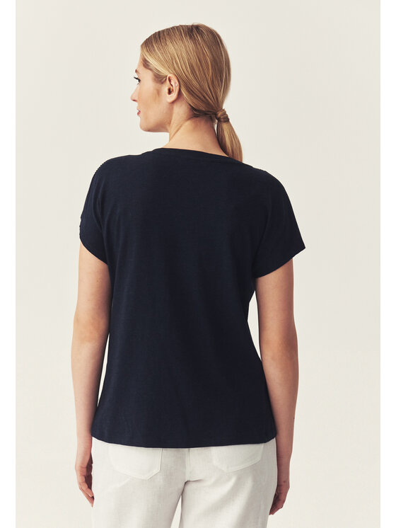 TATUUM TATUUM Halenka SALMAZI Tmavomodrá Loose Fit