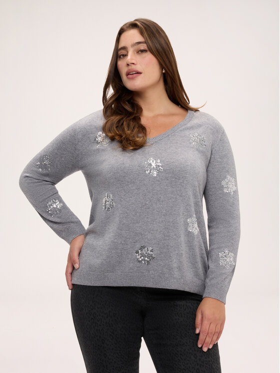 Fiorella Rubino Fiorella Rubino Maglione M532L008819N013 Grigio Regular Fit