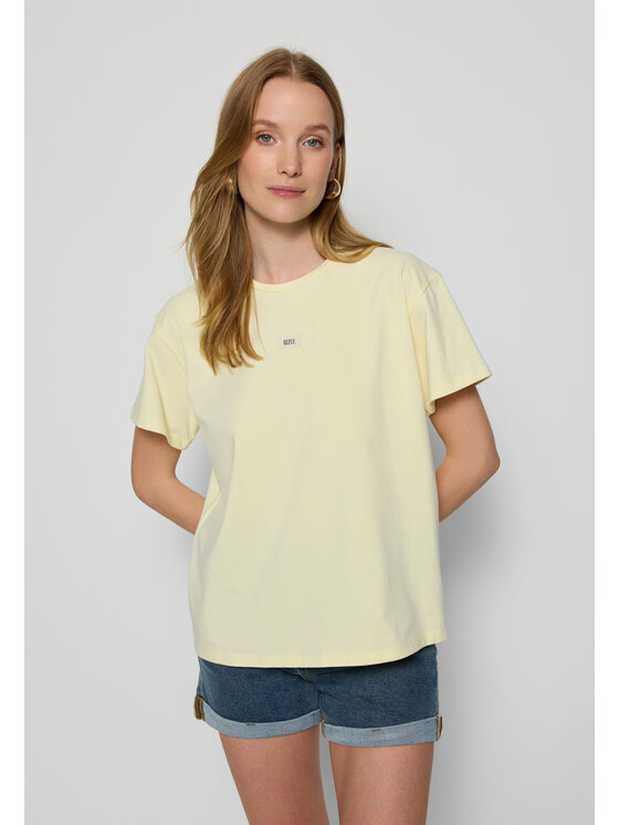 BIZUU BIZUU T-Shirt TISHALLE Żółty Standard Fit