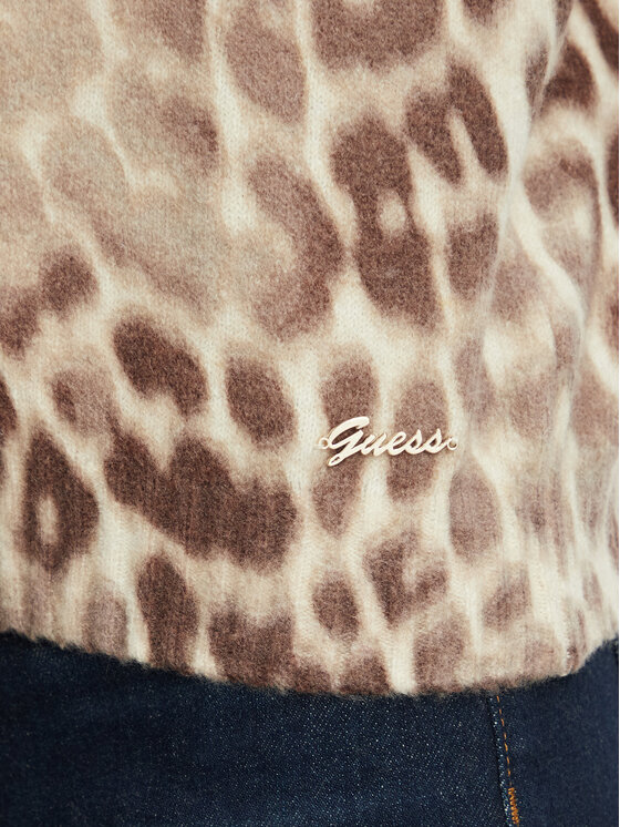 Guess Guess Sweter W6BR46 Z1445 Beżowy Regular Fit