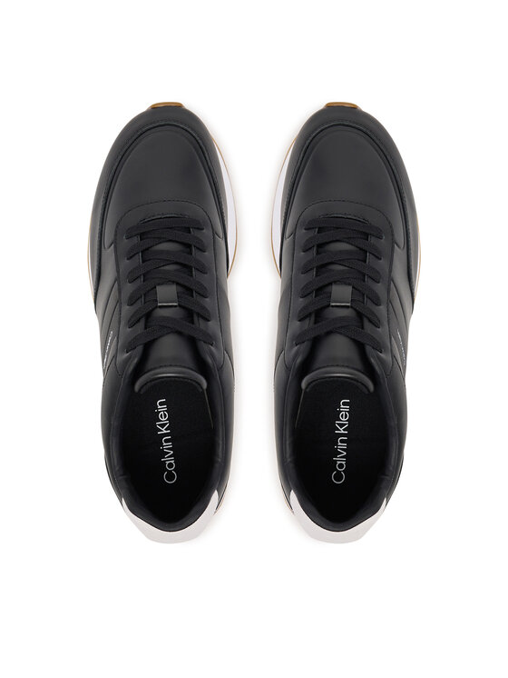 Calvin Klein Calvin Klein Sneakers Retro Runner Lth Tape YM0YM01381 Negru