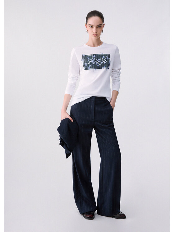 Liu Jo Liu Jo T-shirt WF6346JS923L9613 Bianco Regular Fit
