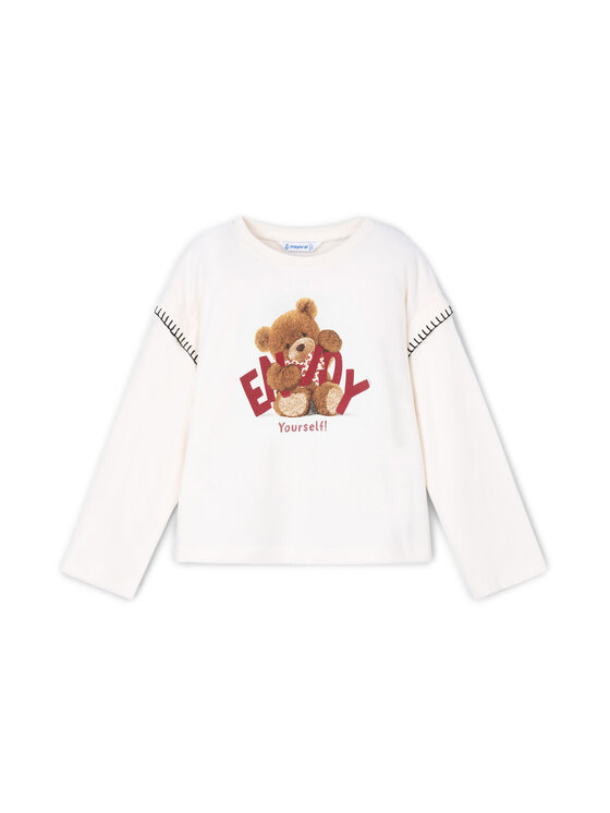Mayoral Mayoral Bluse 4012 Écru Regular Fit
