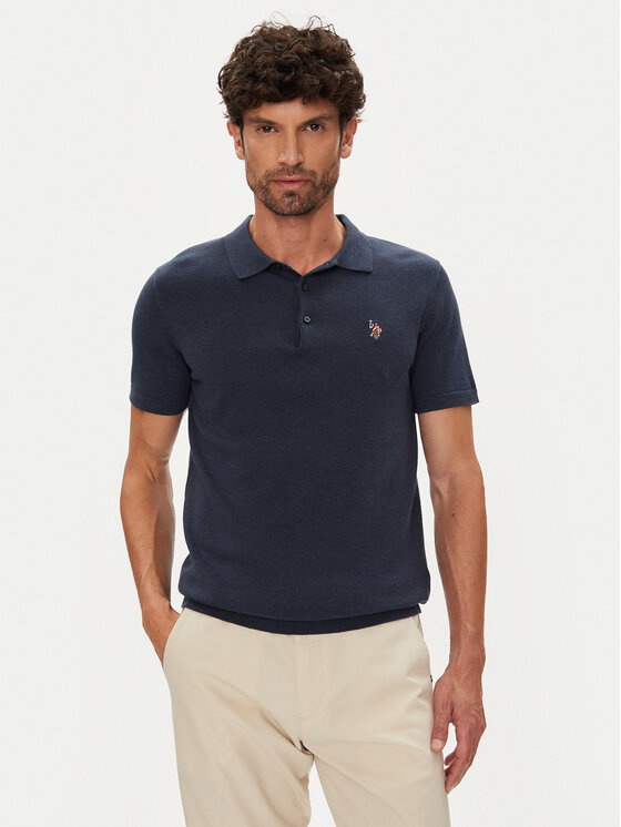 U.S. Polo Assn. U.S. Polo Assn. Polo MUP3709 Granatowy Regular Fit