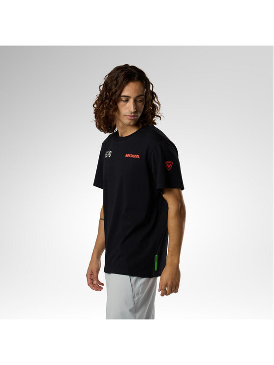 Rossignol Rossignol T-Shirt M Hero Tee Czarny Regular Fit