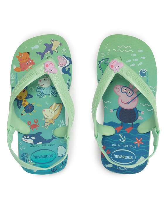 Havaianas Havaianas Σανδάλια Peppa Pig 41459806617 Πράσινο