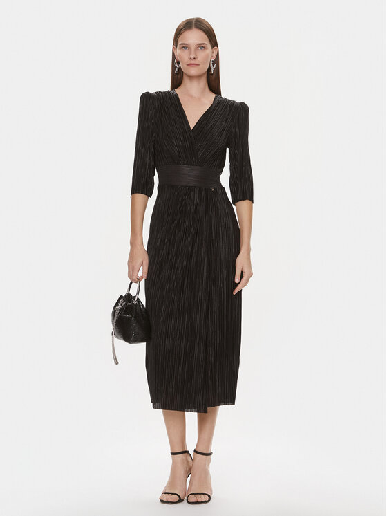Rinascimento Rinascimento Kokteilinė suknelė CFC0019315002 Juoda Regular Fit