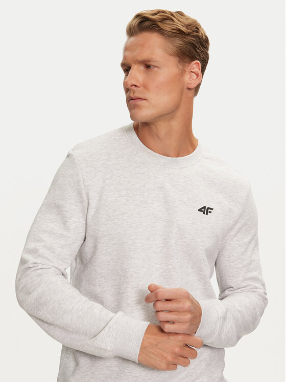 4F 4F Mikina 4FWMM00TSWSM1465 Sivá Regular Fit