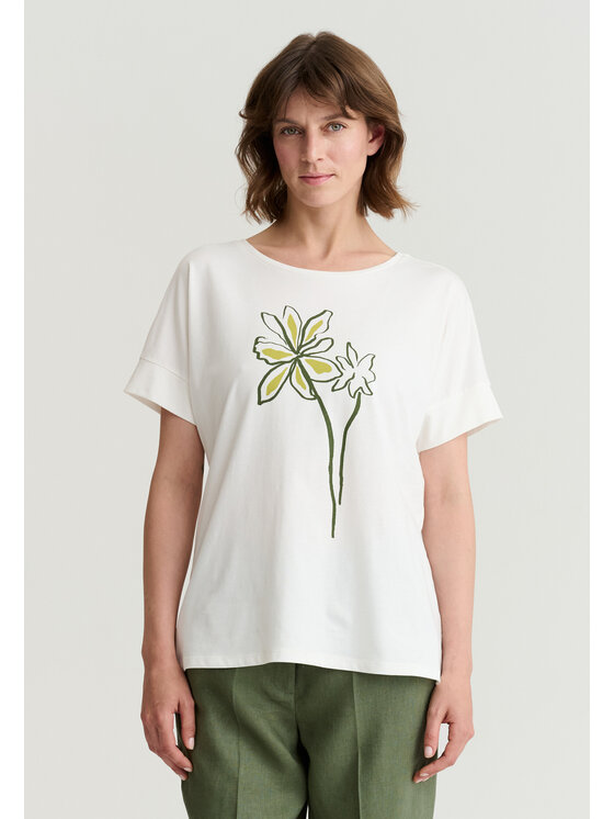 TATUUM TATUUM T-Shirt MONKI 2 Krémová Classic Fit