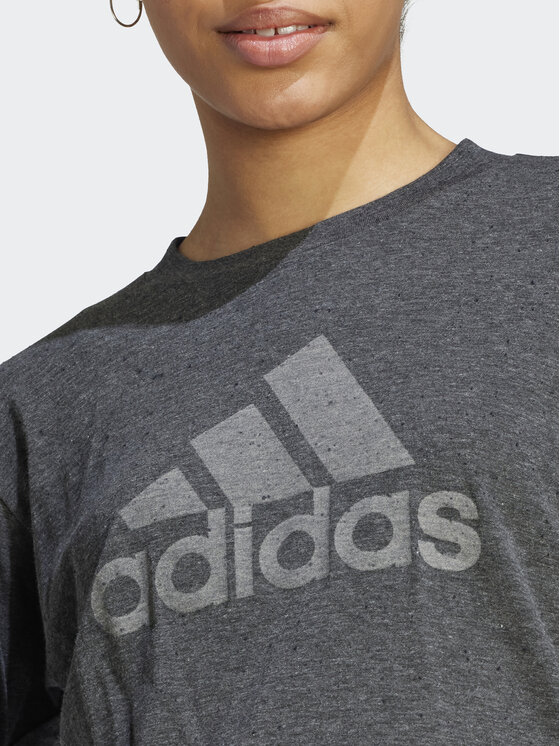 adidas adidas Bluse Future Icons Winners 3 IM2433 Grau Regular Fit