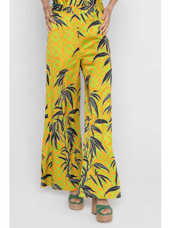 Deni Cler Milano Deni Cler Milano Spodnie materiałowe W-DC-5210-D2-D6-46-1 Zielony Loose Leg