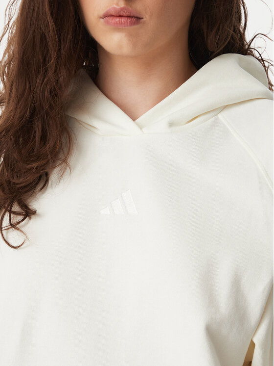 adidas adidas Pluus Kit Small Logo Hoodie KV9792 Kreemjas Regular Fit