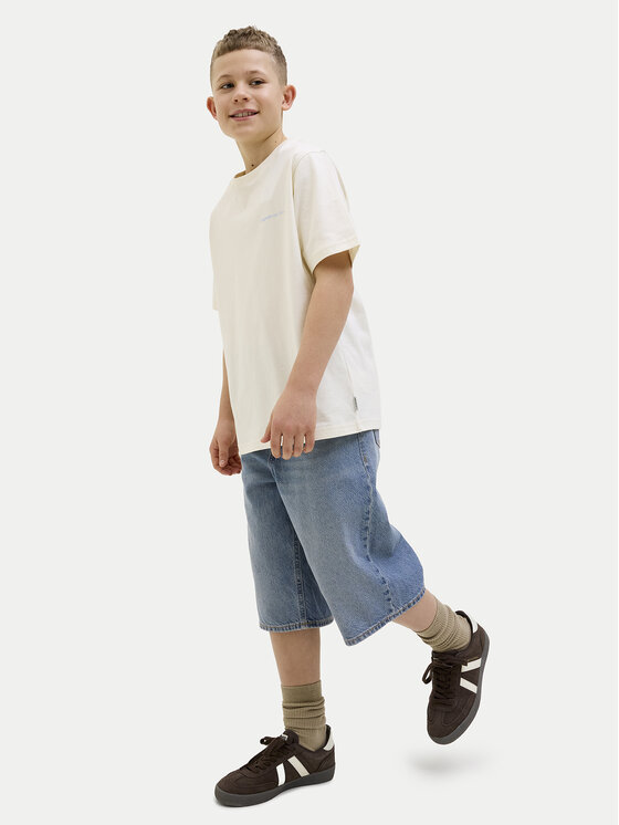 Jack & Jones Junior Jack & Jones Junior Szorty jeansowe Ron 12272044 Niebieski Baggy Fit