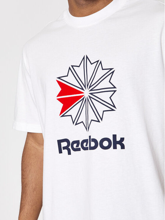 Reebok Reebok T-krekls HD4015 Balts Relaxed Fit