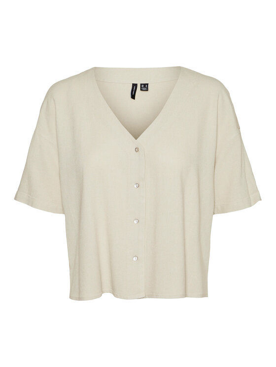Vero Moda Vero Moda Bluse Jesmilo 10279696 Hellbeige Regular Fit