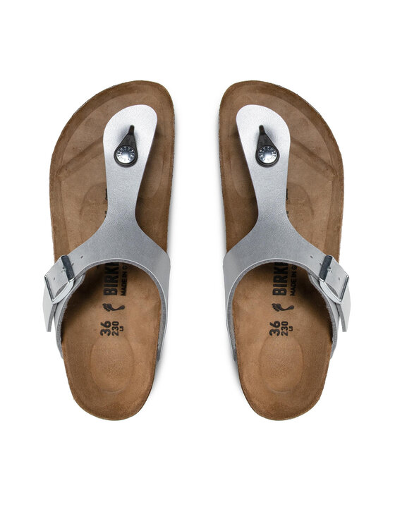 Birkenstock Birkenstock Japanke Gizeh Bs 0043853 Srebrna