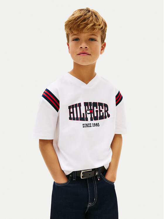 Tommy Hilfiger Tricou KB0KB10272 Alb Regular Fit