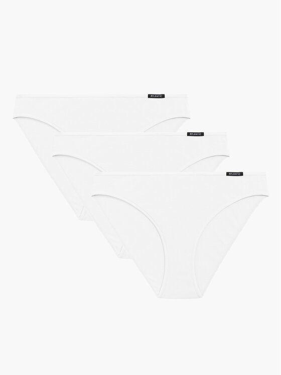 Atlantic Atlantic Figi klasyczne folded elastic sport Biały