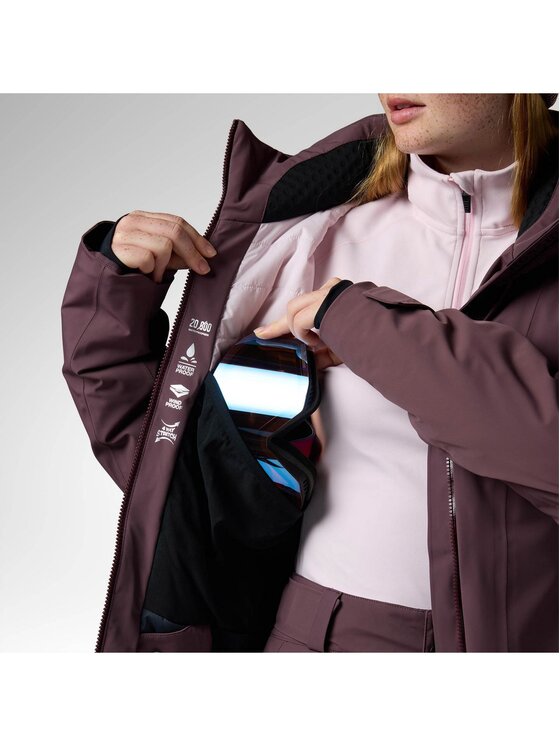 Rossignol Rossignol Kurtka narciarska W 4Ws Blackside Insulated Jack Fioletowy Regular Fit