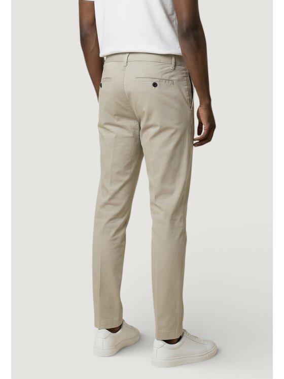 Antony Morato Antony Morato Παντελόνι chino MARK SLIM FIT WITH LOGOED RUBBER FLAG Μπεζ Slim Fit