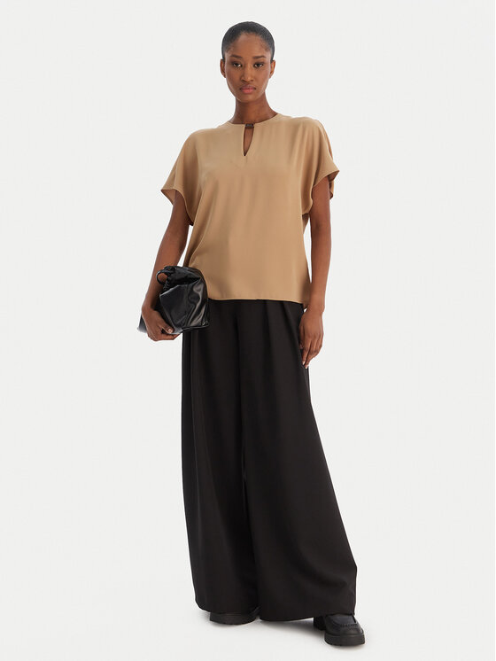 Calvin Klein Calvin Klein Top Cdc Ss Hardware LV044E902G Pruun Regular Fit