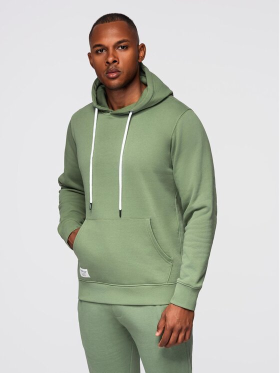 Ombre Ombre Komplet dresowy Z120 Zielony Regular Fit